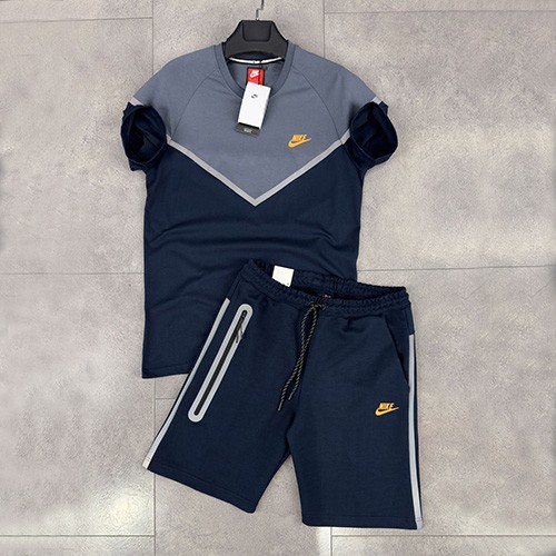 تیشرت شلوارک NIKE TECH REFLECTIVE رنگ سرمه ای سایز XL